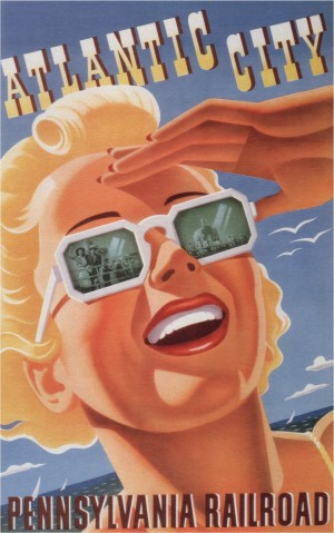 Atlantic City Pennsylvania Railroad Original Poster